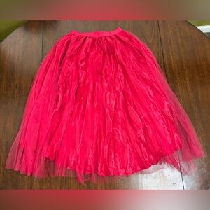 Anthropologie Vibrant A-Line Tulle Skirt